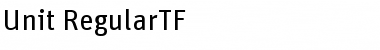 Unit-RegularTF Regular Font