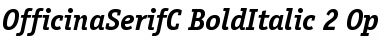 OfficinaSerifC Bold Italic Font