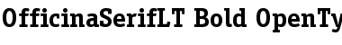ITC Officina Serif LT Bold Font