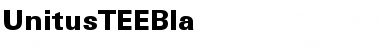 Download UnitusTEEBla Font