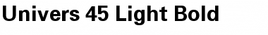 Download Univers 45 Light Font