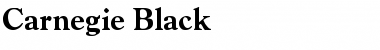 Carnegie Black Black Font