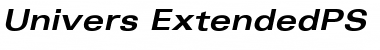 Univers ExtendedPS Bold Italic