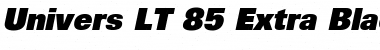 Univers LT 85 ExtraBlack Italic