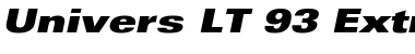 Univers LT 93 ExtraBlackEx Italic