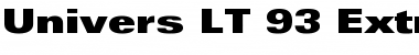 Univers LT 93 ExtraBlackEx Regular Font