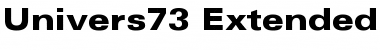 Univers73-ExtendedBlack Black Font