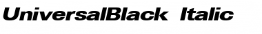 UniversalBlack Font