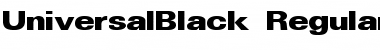 Download UniversalBlack Font