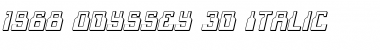 1968 Odyssey 3D Italic Font