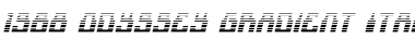 1968 Odyssey Gradient Italic Font