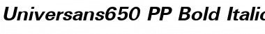 Universans650_PP Font