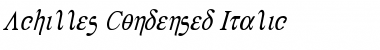 Download Achilles Condensed Italic Font