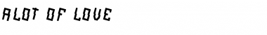 Download alot of love Font Download alot of love Font