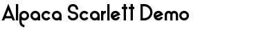 Alpaca Scarlett Demo Regular Font Alpaca Scarlett Demo Regular Font