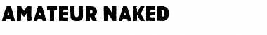 Amateur Naked Regular Font