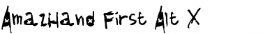 Download AmazHand_First_Alt_X Font