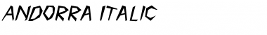 Andorra Italic Italic Font