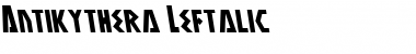 Antikythera Leftalic Font