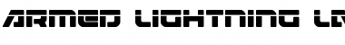 Armed Lightning Laser Regular Font