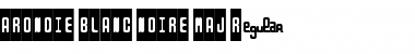 Download ARONDIE BLANC/NOIRE MAJ Font Download ARONDIE BLANC/NOIRE MAJ Font