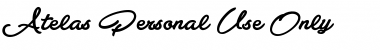 Download Atelas Personal Use Only Font Download Atelas Personal Use Only Font