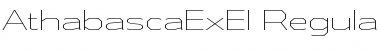 Athabasca Expanded ExtraLight Font