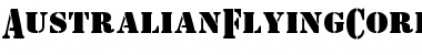 AustralianFlyingCorpsStencil Regular Font