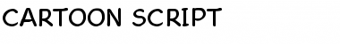 Cartoon Script Font Cartoon Script Font