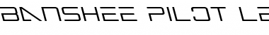 Banshee Pilot Leftalic Italic Font
