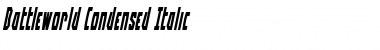 Battleworld Condensed Italic Font
