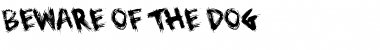 Download Beware of the Dog Font