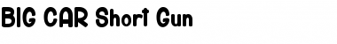 BIG CAR Short Gun Regular Font
