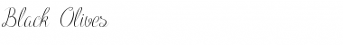 Download Black Olives Font