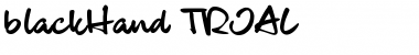 blackHand_TRIAL Regular Font