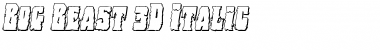 Download Bog Beast 3D Italic Font