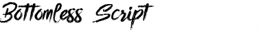 Download Bottomless Script Font Download Bottomless Script Font