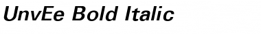 UnvEe Bold Italic Font