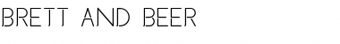 Brett and Beer Font