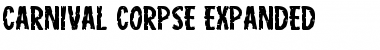 Carnival Corpse Expanded Expanded Font