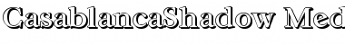 CasablancaShadow-Medium Regular Font