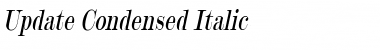 Update-Condensed Italic Font
