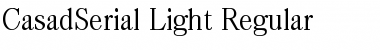 CasadSerial-Light Regular Font