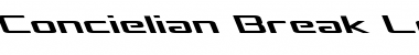 Concielian Break Leftalic Italic Font