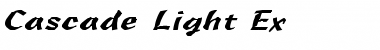 Download Cascade-Light Ex Font Download Cascade-Light Ex Font