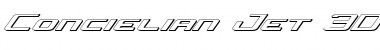 Download Concielian Jet 3D Italic Font