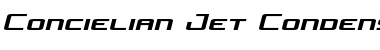 Concielian Jet Condensed Semi-Italic Condensed Semi-Italic Font