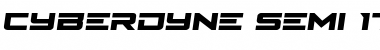 Cyberdyne Semi-Italic Semi-Italic Font