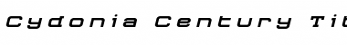 Cydonia Century Title Italic Font
