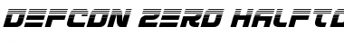 Defcon Zero Halftone Italic Italic Font